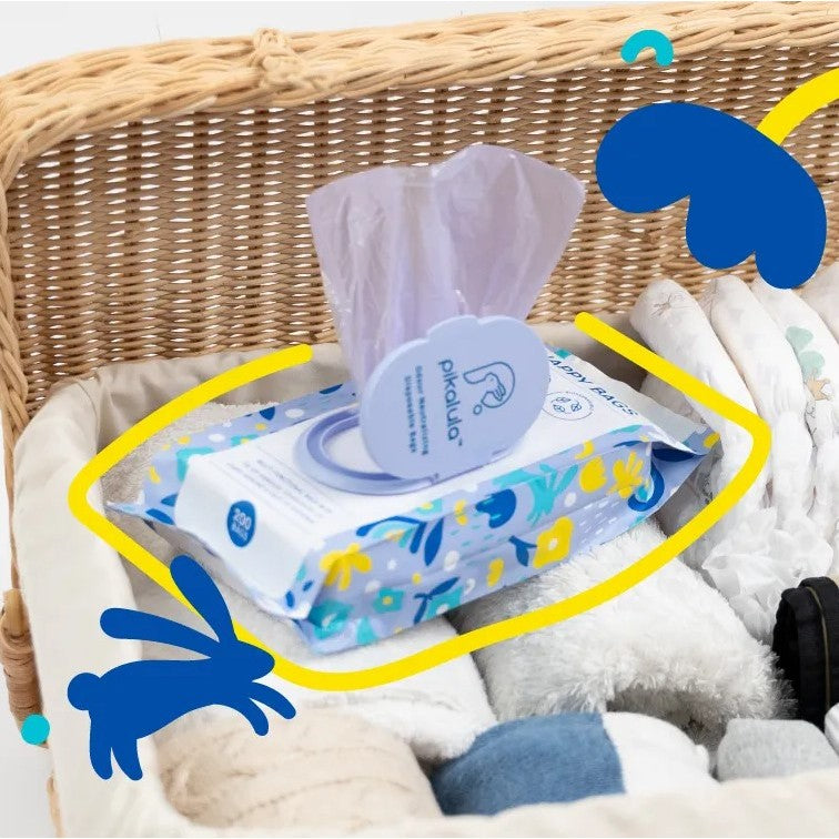 Pikalula Disposable Nappy Bag Scented Biodegradable Diaper Garbage Rubbish Plastic Bag 200s