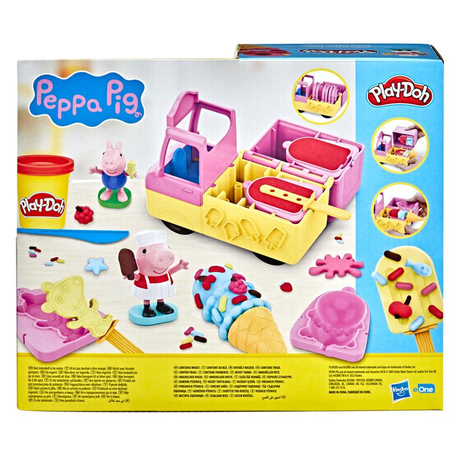 Play-Doh Peppa's Ice Cream Playset with 13 tools and 5 assorted cans