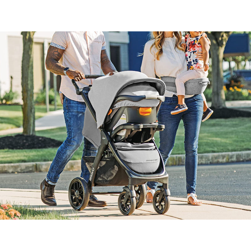 Chicco Bravo LE Trio Travel System with Baby Carrier (Driftwood)