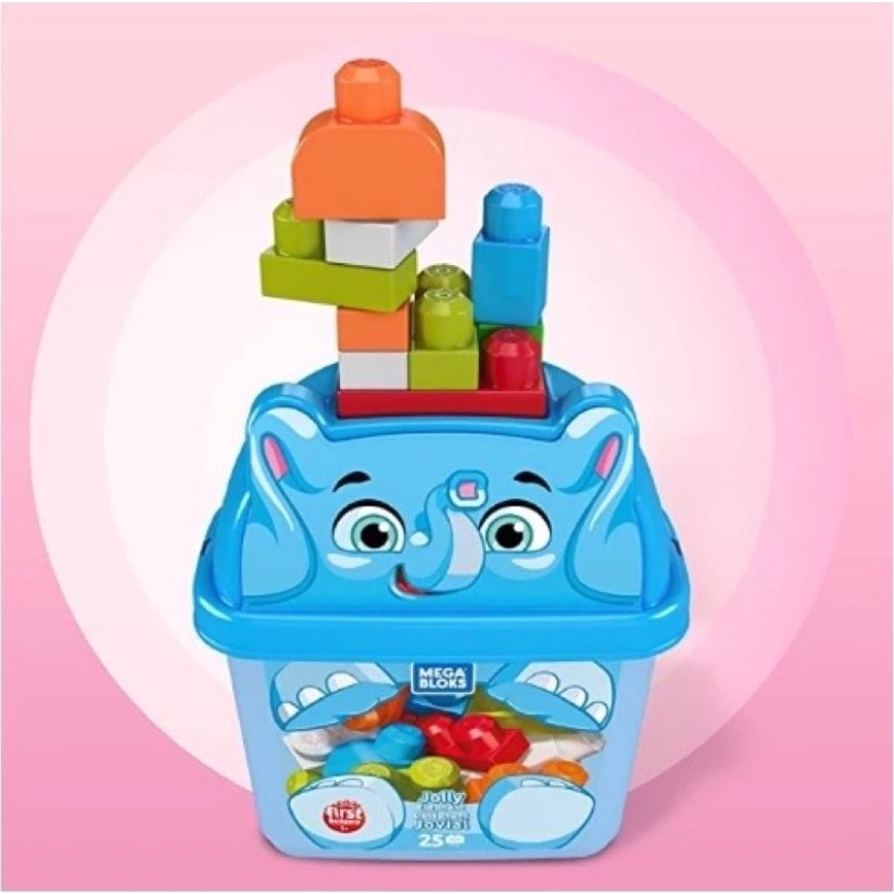 Mega Bloks First Builders Laughing Lion | Jolly Elephant | Kids Toys | Children Toys | Educational Toys