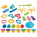 Play-Doh Imagine Underwater Playset with 20 tools and 7 cans of assorted colors