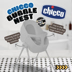 Chicco Bubble Nest Bath Tub with Stand | Reclining Baby Bath Tub Cool Grey
