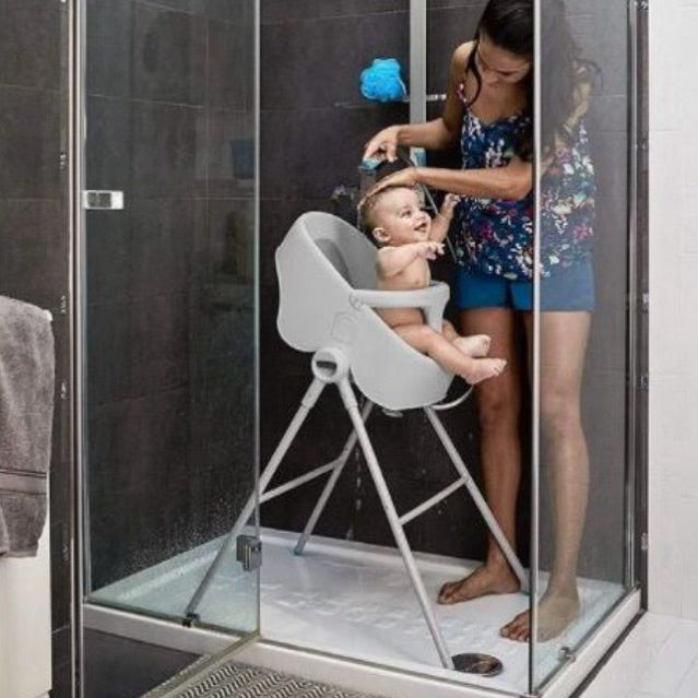 Chicco Bubble Nest Bath Tub with Stand | Reclining Baby Bath Tub Cool Grey