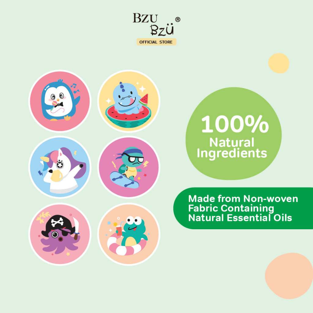 Bzu Bzu Natural Mosquito Repellent Patch