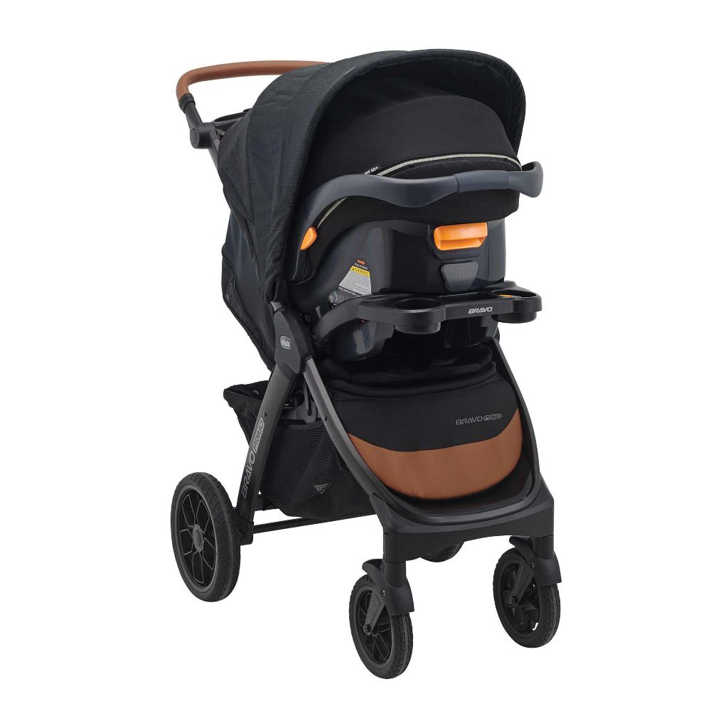Chicco Bravo Primo Travel System with Keyfit 35 Baby Carrier | Full Size Baby Stroller