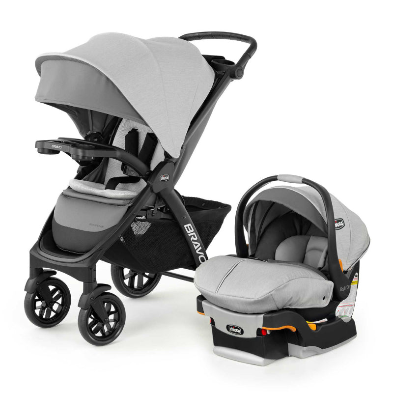 Chicco Bravo LE Trio Travel System with Baby Carrier (Driftwood)