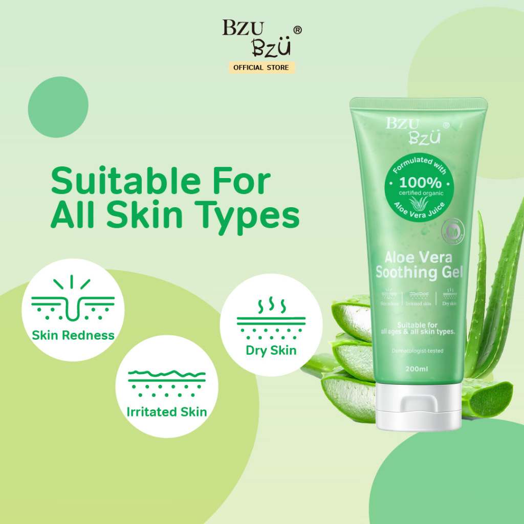BZU BZU Aloe Vera Soothing Gel 200ml