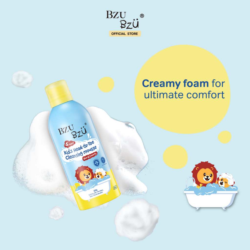 Bzu Bzu Kids Head To Toe Cleaning Mousse