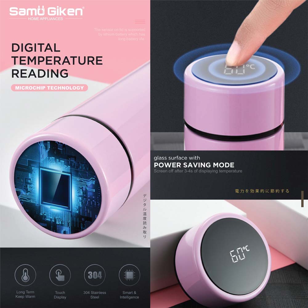 Samu Giken Smart Flusk with LED Temperature Display