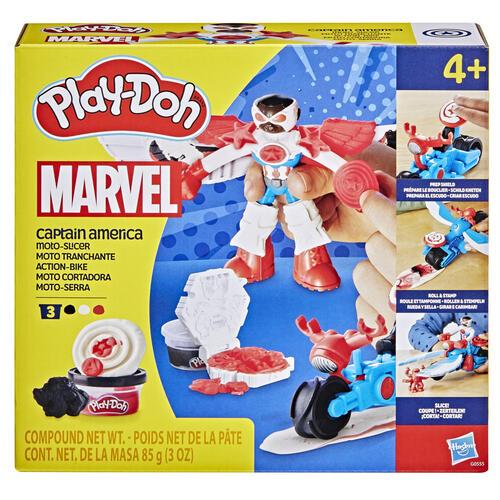 Play-Doh Marvel Captain America Moto Slicer Action Bike