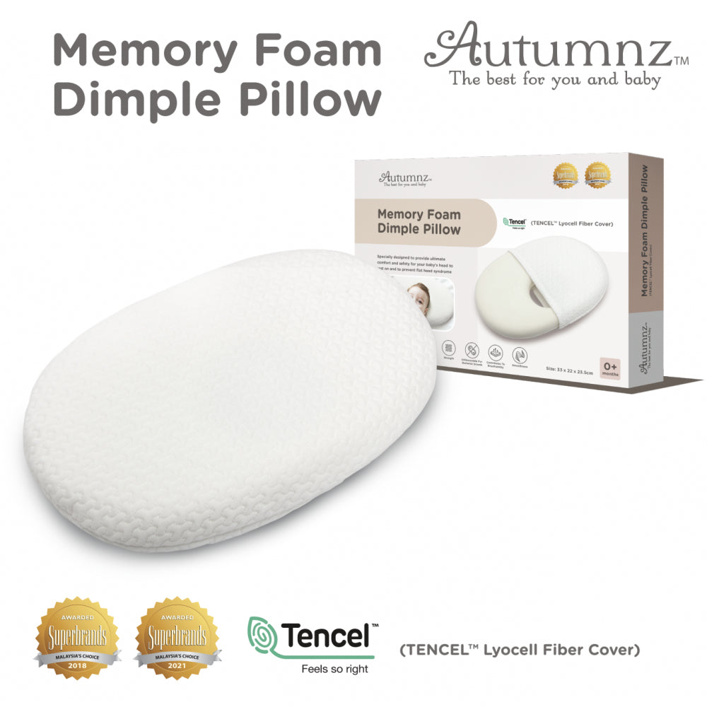 Autumnz Memory Foam Baby Dimple Pillow