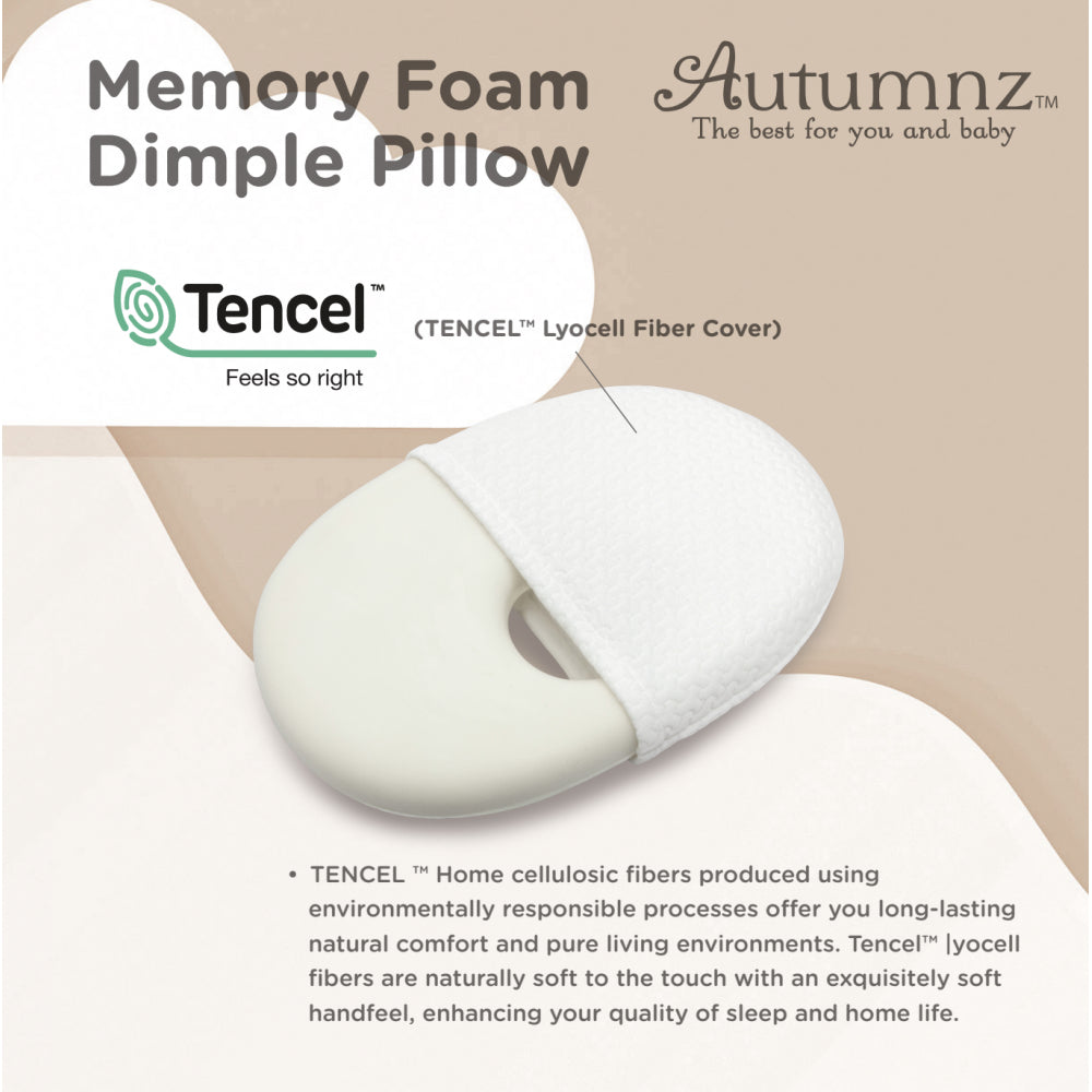 Autumnz Memory Foam Baby Dimple Pillow
