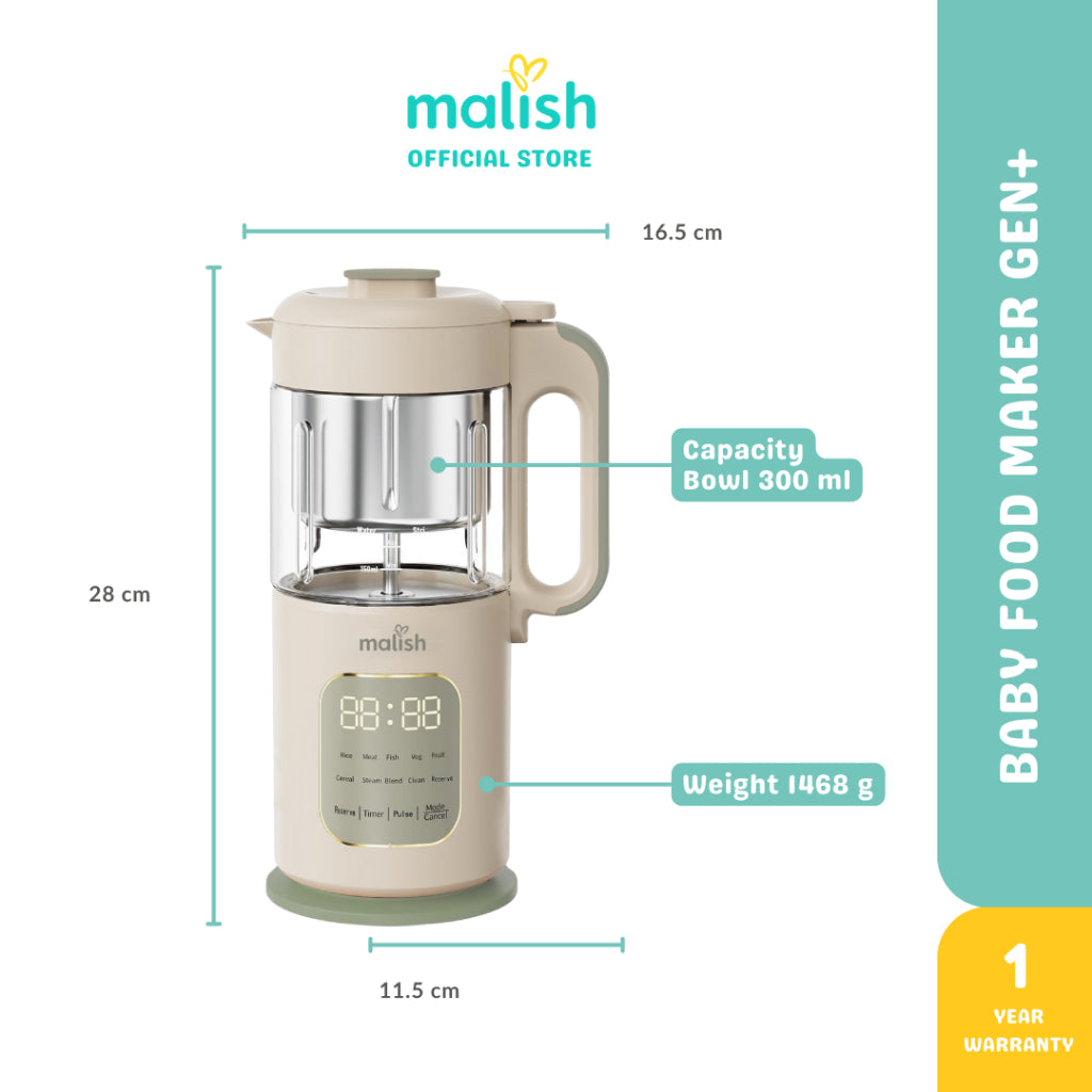 Malish Baby Food Maker Gen Plus
