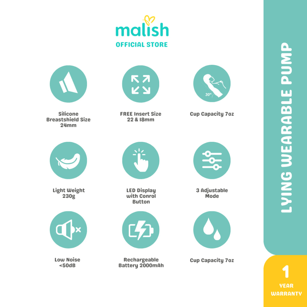 Malish Lying Wearable Breastpump